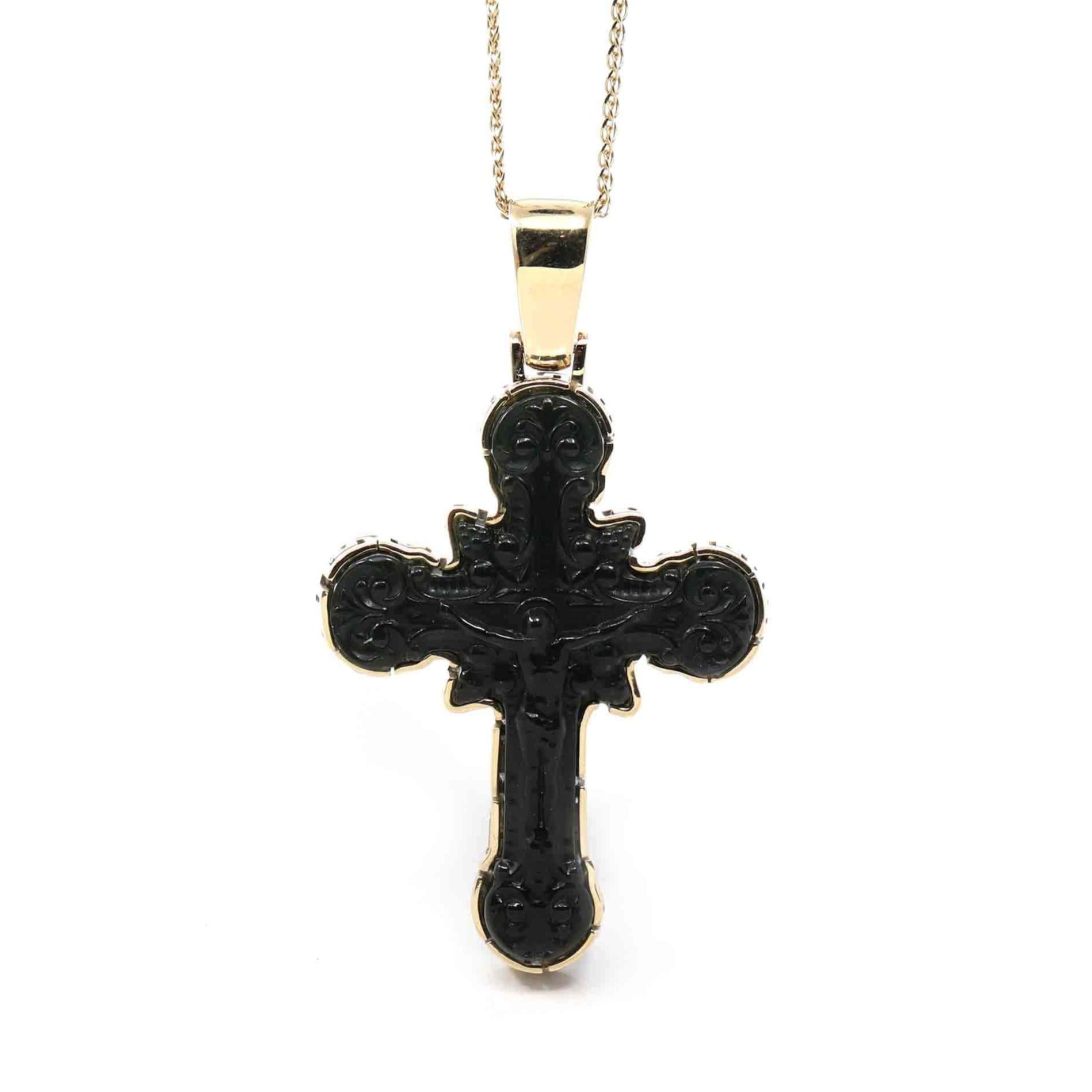 Cross jade orders pendant