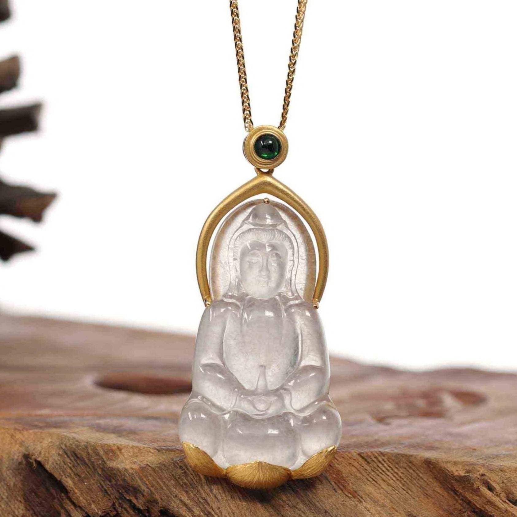 Burmese Guanyin store Jade pendant