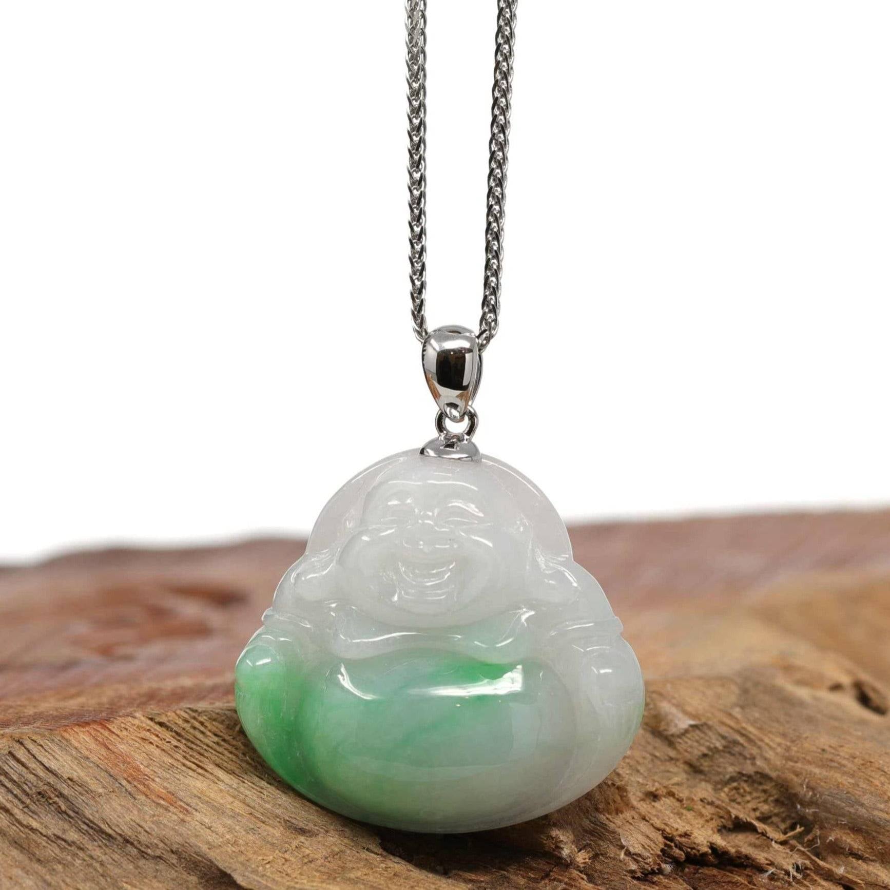 Jade good Buddha pendant Necklace