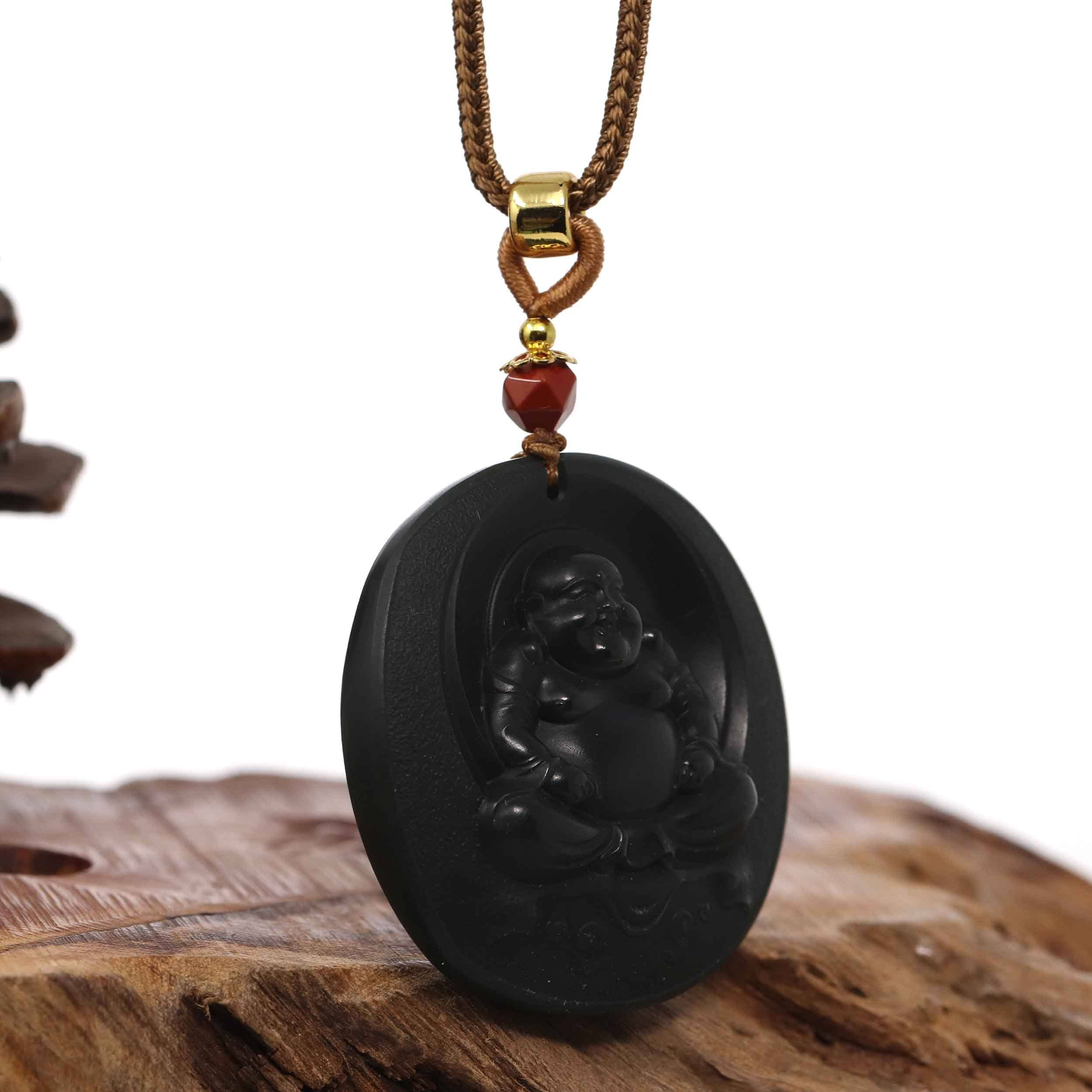 Canadian Jade Buddha shops Pendant - Jade Necklace - Natural Jade - Authentic Jade Dark Green