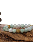 Baikalla Jewelry jade beads bracelet Copy of Genuine Jadeite Jade Round Multiple Colors Beads Bracelet ( 10 mm)