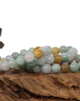 Baikalla Jewelry jade beads bracelet Copy of Genuine Jadeite Jade Round Multiple Colors Beads Bracelet ( 10 mm)