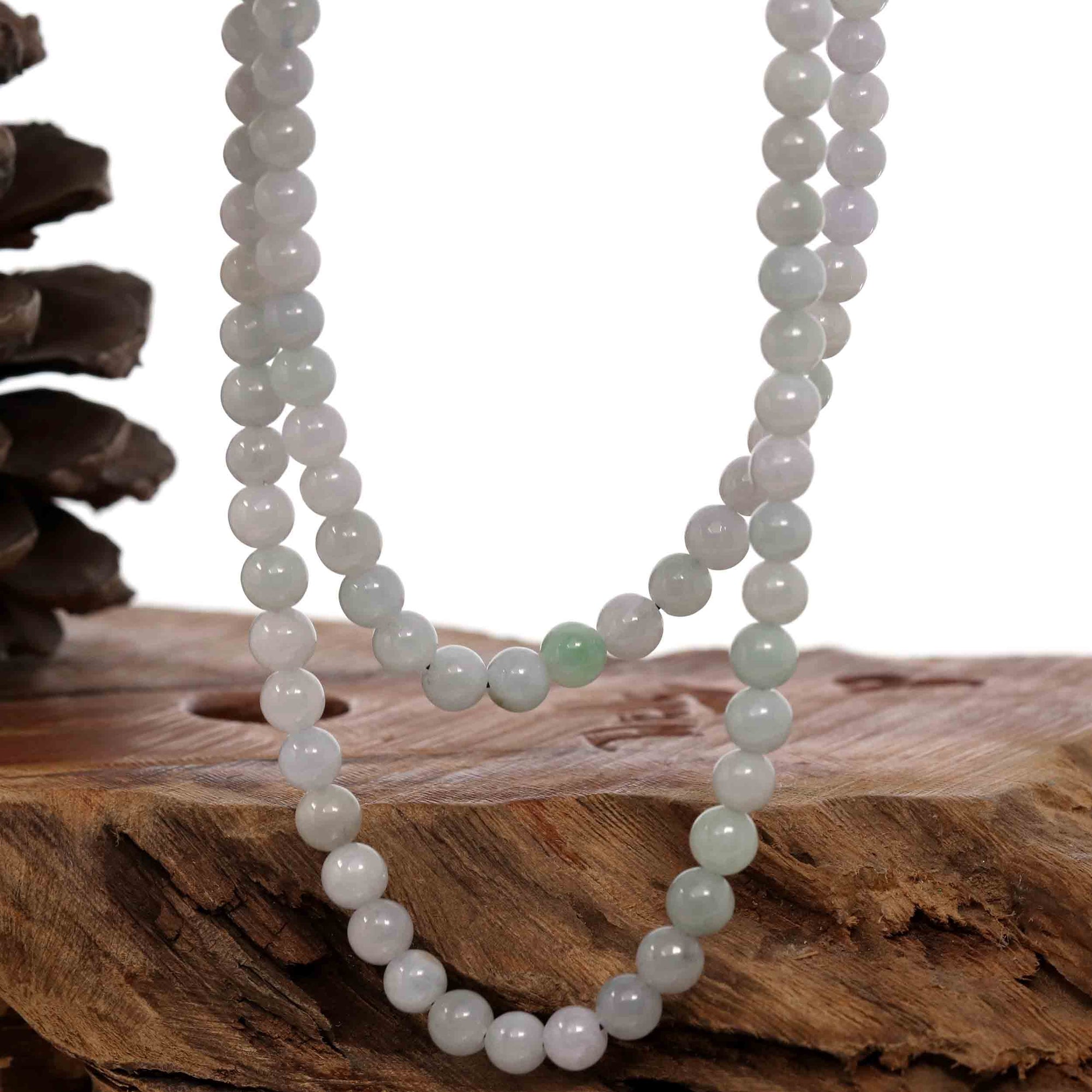 Baikalla Jewelry jade beads bracelet Copy of Natural Jadeite Jade 10 mm Round Lavender Beads Bracelet ( 10 mm )