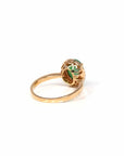 Baikalla Jewelry Jadeite Engagement Ring Baikalla18k Rose Gold Natural Imperial Green Oval Jadeite Jade Engagement Ring With Diamonds