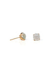 Baikalla Jewelry Gold Jade Earrings Copy of Copy of Copy of 18K Rose Gold Ice Jadeite Jade Stud Earrings