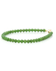 Baikalla Jewelry jade beads bracelet Copy of Copy of 24K Pure Yellow Gold Money Bead With Genuine Green Jade Round Beads Bracelet Bangle ( 8 mm )