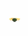 Baikalla Jewelry Jade Ring Copy of Baikalla™ "Classic Oval" Sterling Silver Real Green Nephrite Jade Bamboo Ring For Her