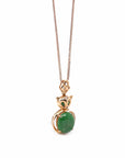 Baikalla Jewelry genuine jadeite pendant Copy of Baikalla™ "Stallion" 18k Rose Gold Genuine Burmese Imperial Jadeite Stallion Necklace, real jadeite Jade Horse Pendant Necklace