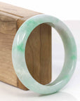 Baikalla Jewelry Jadeite Jade Bangle Bracelet Copy of High-quality Lavender-Green Natural Burmese Jadeite Jade Bangle ( 57.85 mm )