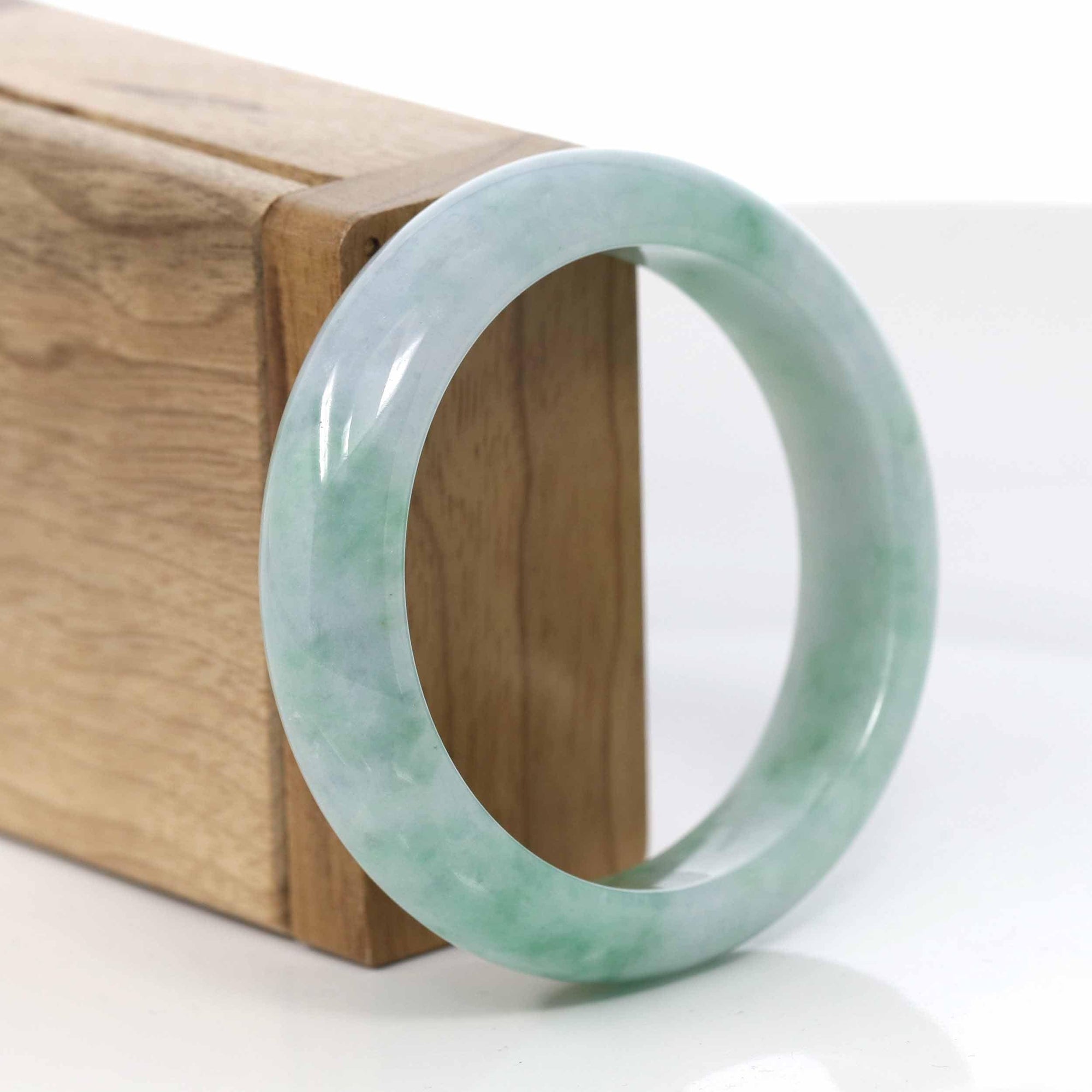 Baikalla Jewelry Jadeite Jade Bangle Bracelet Copy of Baikalla Classic Real Jade Jadeite Bangle Bracelet ( 56.85 mm )#408