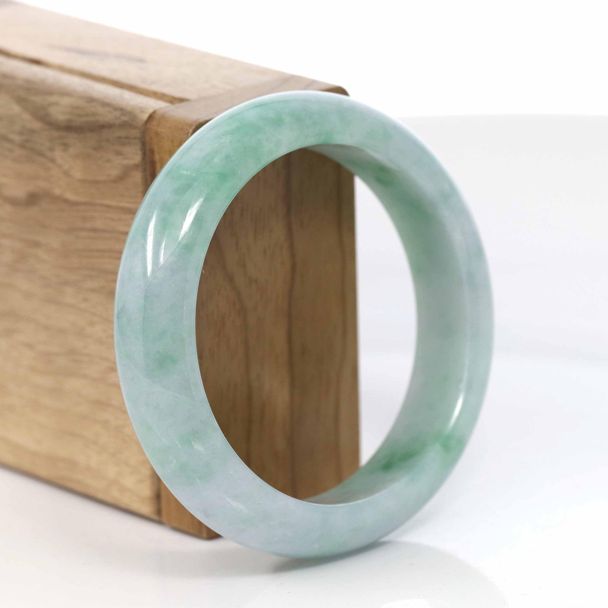 Baikalla Jewelry Jadeite Jade Bangle Bracelet Copy of Baikalla Classic Real Jade Jadeite Bangle Bracelet ( 56.85 mm )#408