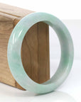 Baikalla Jewelry Jadeite Jade Bangle Bracelet Copy of Copy of Lavender- Green Natural Genuine Burmese Jadeite Jade Bangle ( 56.14 mm ) 