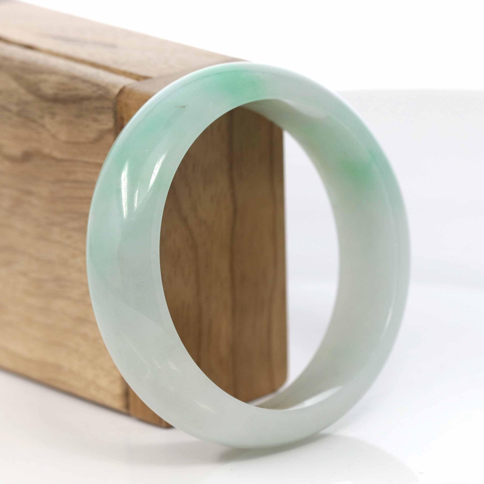 Baikalla Jewelry Jadeite Jade Bangle Bracelet Copy of Copy of Baikalla™ &quot;Classic Bangle&quot; Genuine Burmese High Quality Jadeite Jade Bangle Bracelet (57.10 mm) 