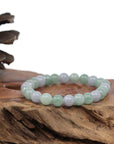 Baikalla Jewelry jade beads bracelet Natural Jadeite Jade Round Green Beads Bracelet ( 7.5 mm )