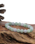 Baikalla Jewelry jade beads bracelet Natural Jadeite Jade Round Green Beads Bracelet ( 7.5 mm )