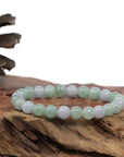 Baikalla Jewelry jade beads bracelet Natural Jadeite Jade Round Green Beads Bracelet ( 7.5 mm )