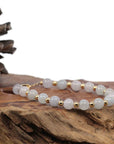 Baikalla Jewelry jade beads bracelet Baikalla Genuine High Ice  Light Lavender Jadeite Jade Round Beads Bracelet With 18K Yellow Gold Clasp and Gold Beads ( 7 mm )