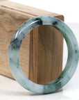 Baikalla Jewelry Jadeite Jade Bangle Bracelet Copy of Copy of Natural Burmese Blue-green Jadeite Jade Bangle Bracelet (56.19mm)