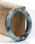 Baikalla Jewelry Jadeite Jade Bangle Bracelet Copy of Copy of Copy of Copy of Natural Burmese Blue-green Jadeite Jade Bangle Bracelet (56.19mm)