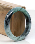 Baikalla Jewelry Jadeite Jade Bangle Bracelet Copy of Copy of Copy of Copy of Natural Burmese Blue-green Jadeite Jade Bangle Bracelet (56.19mm)