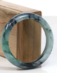 Baikalla Jewelry Jadeite Jade Bangle Bracelet Copy of Copy of Copy of Copy of Natural Burmese Blue-green Jadeite Jade Bangle Bracelet (56.19mm)