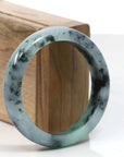 Baikalla Jewelry Jadeite Jade Bangle Bracelet Copy of Copy of Copy of Copy of Natural Burmese Blue-green Jadeite Jade Bangle Bracelet (56.19mm)