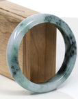 Baikalla Jewelry Jadeite Jade Bangle Bracelet Copy of Copy of Copy of Natural Burmese Blue-green Jadeite Jade Bangle Bracelet (56.19mm)