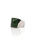 Baikalla Jewelry Jade Ring Copy of Copy of Baikalla™ "Signature Signet" Sterling Silver Real Green Nephrite Jade Classic Men's Ring