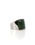 Baikalla Jewelry Jade Ring Copy of Copy of Baikalla™ "Signature Signet" Sterling Silver Real Green Nephrite Jade Classic Men's Ring