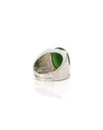 Baikalla Jewelry Jade Ring Copy of Copy of Copy of Baikalla™ "Signature Signet" Sterling Silver Real Green Nephrite Jade Classic Men's Ring