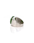 Baikalla Jewelry Jade Ring Copy of Copy of Copy of Baikalla™ "Signature Signet" Sterling Silver Real Green Nephrite Jade Classic Men's Ring