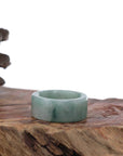 Baikalla Jewelry Jadeite Jade Bangle Bracelet Copy of Copy of Genuine Burmese Blue-green Jadeite Jade Men's Band Ring