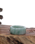 Baikalla Jewelry Jadeite Jade Bangle Bracelet Copy of Copy of Genuine Burmese Blue-green Jadeite Jade Men's Band Ring