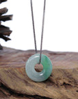 Baikalla Jewelry Jade Pendant Necklace Copy of Copy of Baikalla "Good Luck Button" Necklace Green Jadeite Jade Pendant For Men