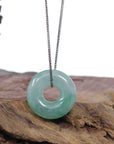 Baikalla Jewelry Jade Pendant Necklace Copy of Copy of Copy of Baikalla "Good Luck Button" Necklace Green Jadeite Jade Pendant For Men