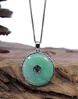 Baikalla Jewelry Jade Pendant Necklace Copy of Copy of Baikalla "Good Luck Button" Necklace White Jadeite Jade Lucky KouKou Pendant Necklace