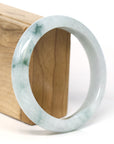 Baikalla Jewelry Jadeite Jade Bangle Bracelet Baikalla Natural Burmese Blue Green Jadeite Jade Bangle Bracelet (61.60mm) 