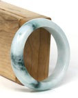 Baikalla Jewelry Jadeite Jade Bangle Bracelet Baikalla Natural Burmese Blue-Green Jadeite Jade Bangle Bracelet (54.46mm) 