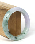 Baikalla Jewelry Jadeite Jade Bangle Bracelet Baikalla Natural Burmese Lavender and Blue-Green Jadeite Jade Bangle Bracelet (56.43mm) 