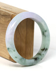 Baikalla Jewelry Jadeite Jade Bangle Bracelet Baikalla Natural Burmese Lavender and Blue-Green Jadeite Jade Bangle Bracelet (56.43mm) 