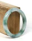 Baikalla Jewelry Jadeite Jade Bangle Bracelet Baikalla Natural Burmese Icy Blue-Green Jadeite Jade Bangle Bracelet (54.50mm) 