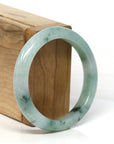 Baikalla Jewelry Jadeite Jade Bangle Bracelet Baikalla Natural Burmese Icy Blue-Green Jadeite Jade Bangle Bracelet (54.50mm) 