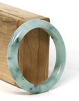 Baikalla Jewelry Jadeite Jade Bangle Bracelet Baikalla Natural Burmese Icy Blue-Green Jadeite Jade Bangle Bracelet (54.50mm) 