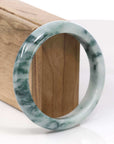 Baikalla Jewelry Jadeite Jade Bangle Bracelet Copy of Natural Burmese Blue-green Jadeite Jade Bangle Bracelet (62.17mm)