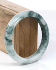 Baikalla Jewelry Jadeite Jade Bangle Bracelet Copy of Natural Burmese Blue-green Jadeite Jade Bangle Bracelet (62.17mm)