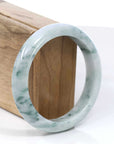 Baikalla Jewelry Jadeite Jade Bangle Bracelet Copy of Copy of Natural Burmese Blue-green Jadeite Jade Bangle Bracelet (62.17mm)