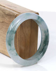 Baikalla Jewelry Jadeite Jade Bangle Bracelet Copy of Copy of Copy of Burmese High-end Ice Blue-green Jade Jadeite Bangle Bracelet (58.83mm) ( Collectibles )T090