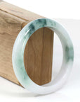 Baikalla Jewelry Jadeite Jade Bangle Bracelet Copy of Copy of Genuine Burmese Blue green & Lavender Jadeite Jade Bangle Bracelet (58.73mm)