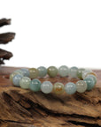 Baikalla Jewelry jade beads bracelet Copy of Copy of Genuine Jadeite Jade Round Multiple Colors Beads Bracelet ( 9.5 mm)