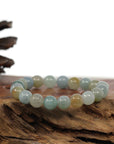 Baikalla Jewelry jade beads bracelet Copy of Copy of Genuine Jadeite Jade Round Multiple Colors Beads Bracelet ( 9.5 mm)